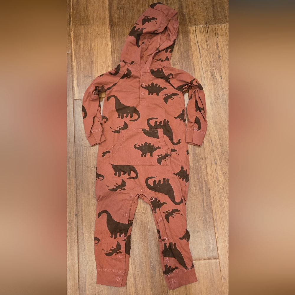 Carter's Just One You Lightweight Long Sleeve Hooded Playsuit/ Bodysuit